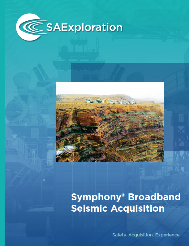 Symphony uses multiple grids of sweeps, where high frequencies are closely spaced and low frequencies are coarsely spaced, resulting in acquisition time and cost reductions