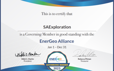 SAExploration shows continued support as Governing Member 2023 for EnerGeo Alliance